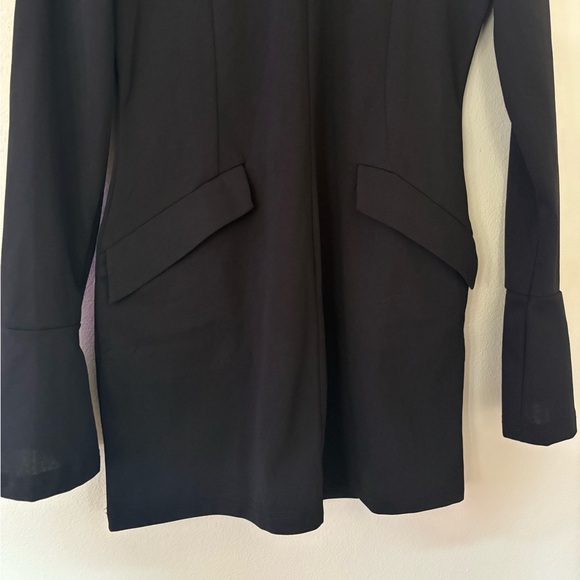 Elegant Black Long Sleeve Women's Dress Size L - Picture 2 of 4